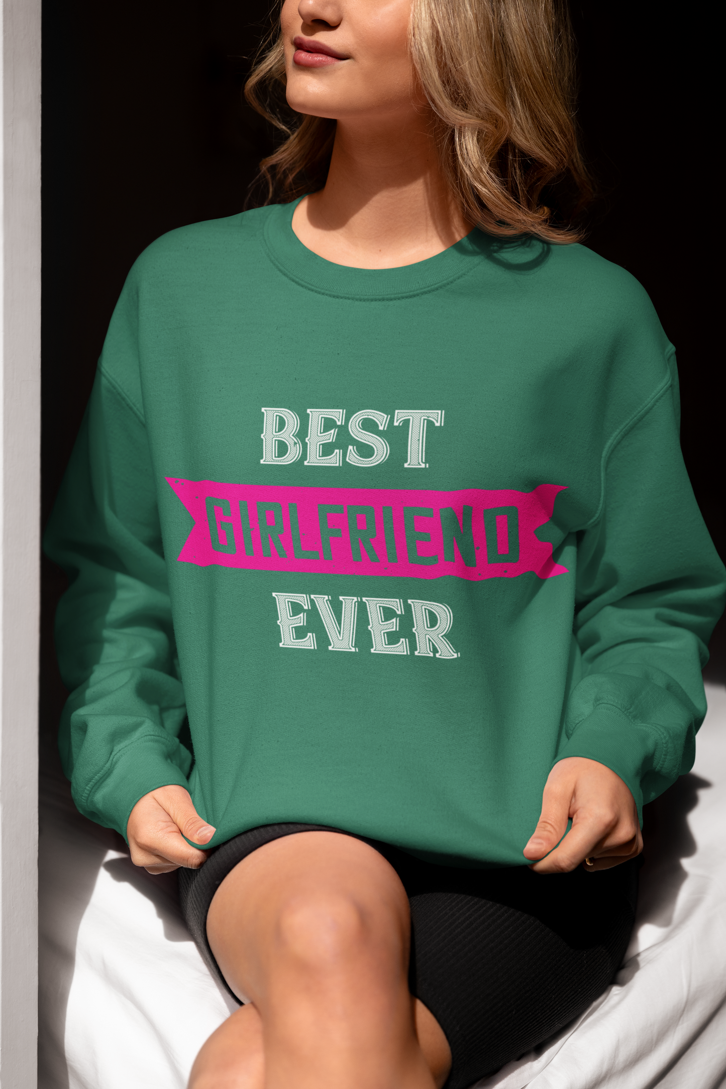 Best Girlfriend Ever Classic Unisex Crewneck Sweatshirt