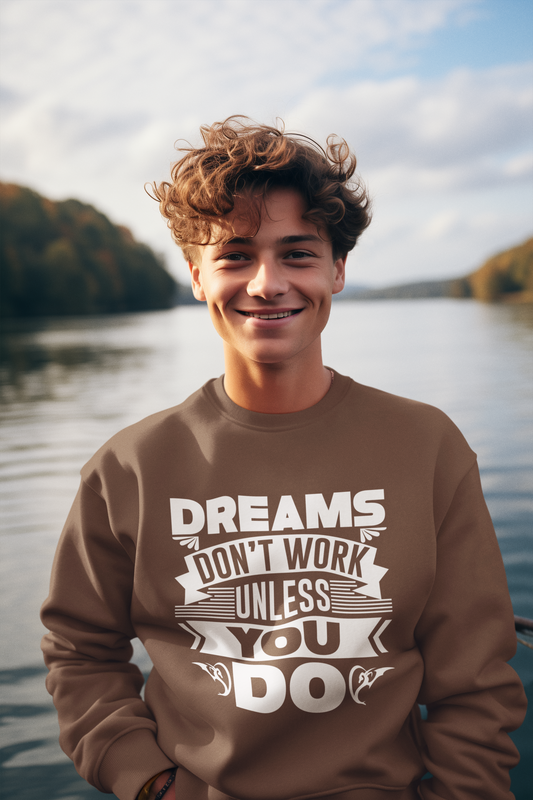 Dreamers Don't Work Classic Unisex Crewneck Sweatshirt